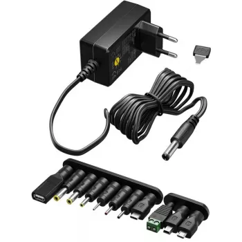AC Adapter Goobay 64568 Universal Black 12V 2.25A 1.8m