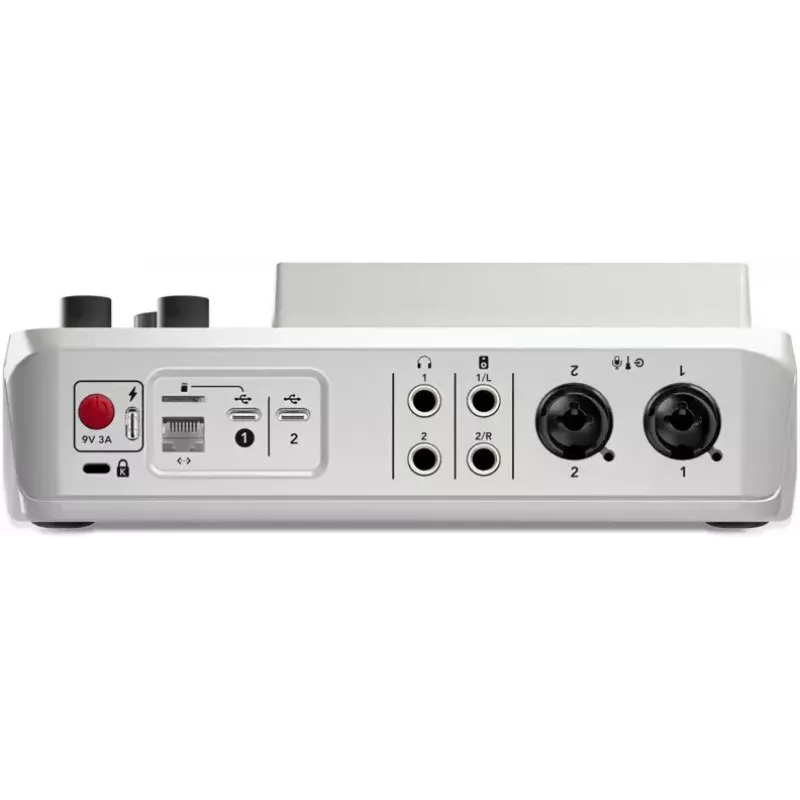 Audio interface Rode RodeCaster Duo white — 2-channel USB podcasting console with mixer and preamps