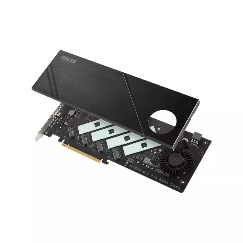 ASUS Hyper M.2 x16 Gen5 Card PCIe 5.0 M.2 Adapter Active Cooling