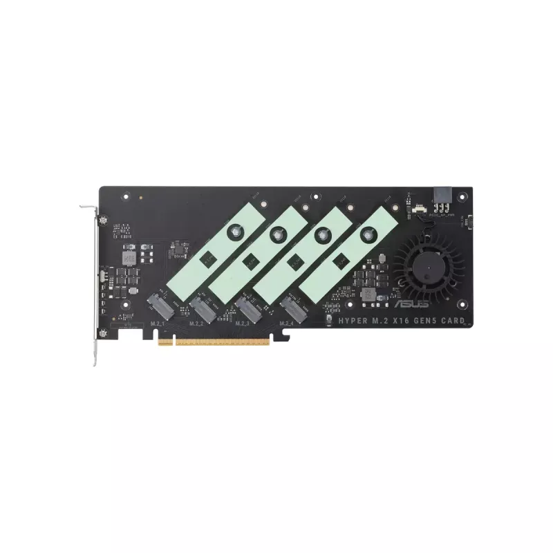 ASUS Hyper M.2 x16 Gen5 Card PCIe 5.0 M.2 Adapter Active Cooling