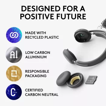 LOGITECH Headset - Zone - Wireless - Graphite
