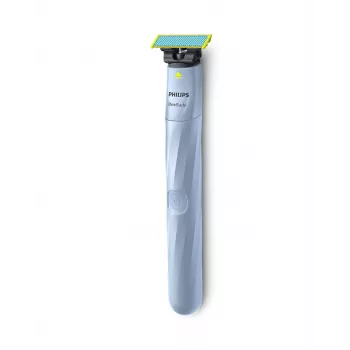 Foil shaver Philips Norelco OneBlade QP1324/20 — cordless blue foil shaver, 30 min runtime, USB charging, washable, contour-following