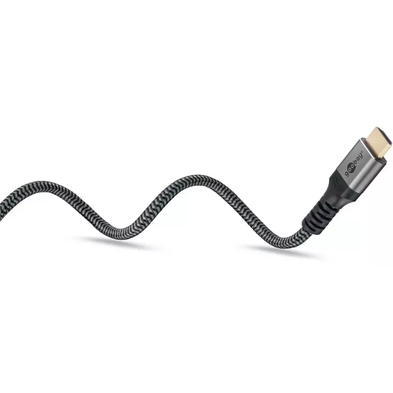 Goobay HDMI Cable 1m Type A Male to Male 18 Gbit/s Grey