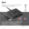 CLUB3D HDMI 2-in-1 Bi-directional Switch 8K60Hz 4K120Hz CSV-1384