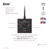 CLUB3D HDMI 2-in-1 Bi-directional Switch 8K60Hz 4K120Hz CSV-1384