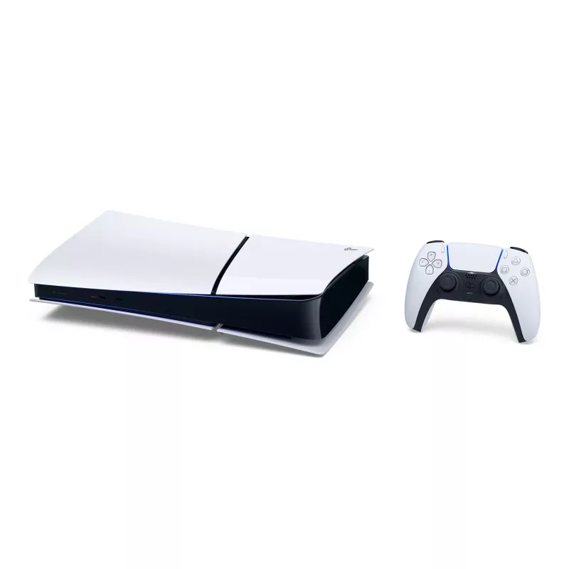 Sony PlayStation 5 (model group - Slim) Digital Edition, PlayStation 5, Black, White, 16384 MB, GDDR6, 448 GB/s, AMD