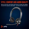 HP Poly Blackwire 3320 Stereo Microsoft Teams Certified USB-C Headset +USB-C/A Adapter