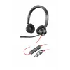 HP Poly Blackwire 3320 Stereo Microsoft Teams Certified USB-C Headset +USB-C/A Adapter