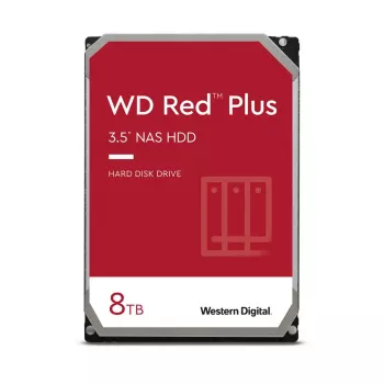 WESTERN DIGITAL Hard Drive - WD Red Plus WD80EFPX - 8TB - SATA 6Gb/s - 3.5in - 5640 RPM - 256MB Cache