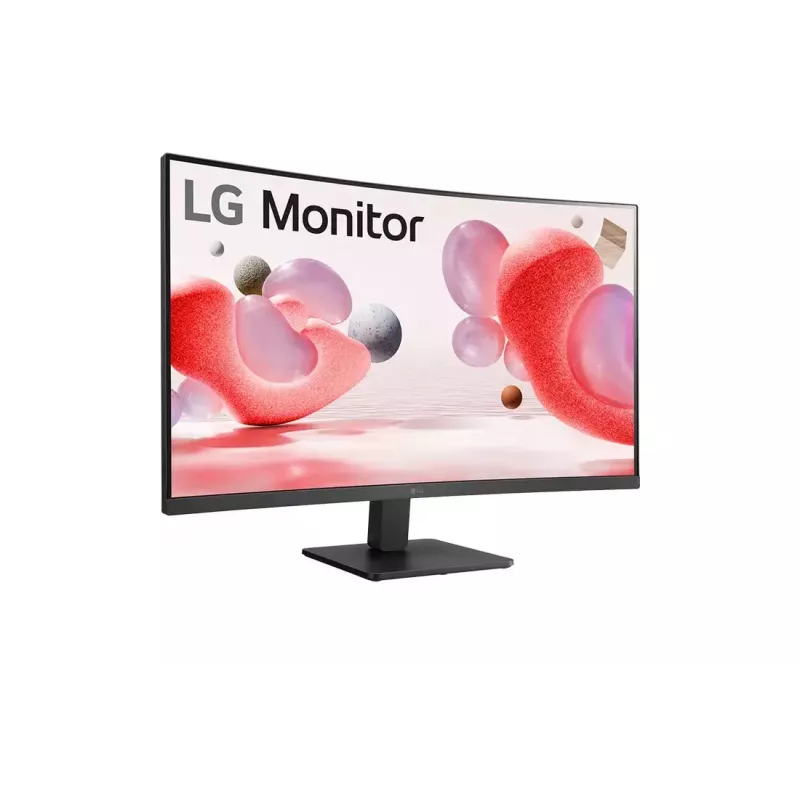 Monitor LG 32MR50C-B, 31.5 inch Full HD (1920 x 1080), VA curved panel, 5 ms, 250 cd/m², 3000:1 contrast, 178° viewing angles, black
