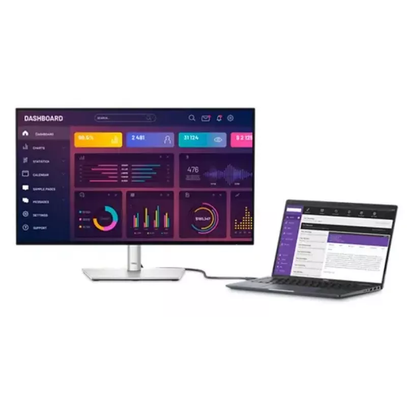 DELL UltraSharp U2724DE computer monitor 68.6 cm (27 inch) 2560 x 1440 pixels Quad HD LCD Black, Silver