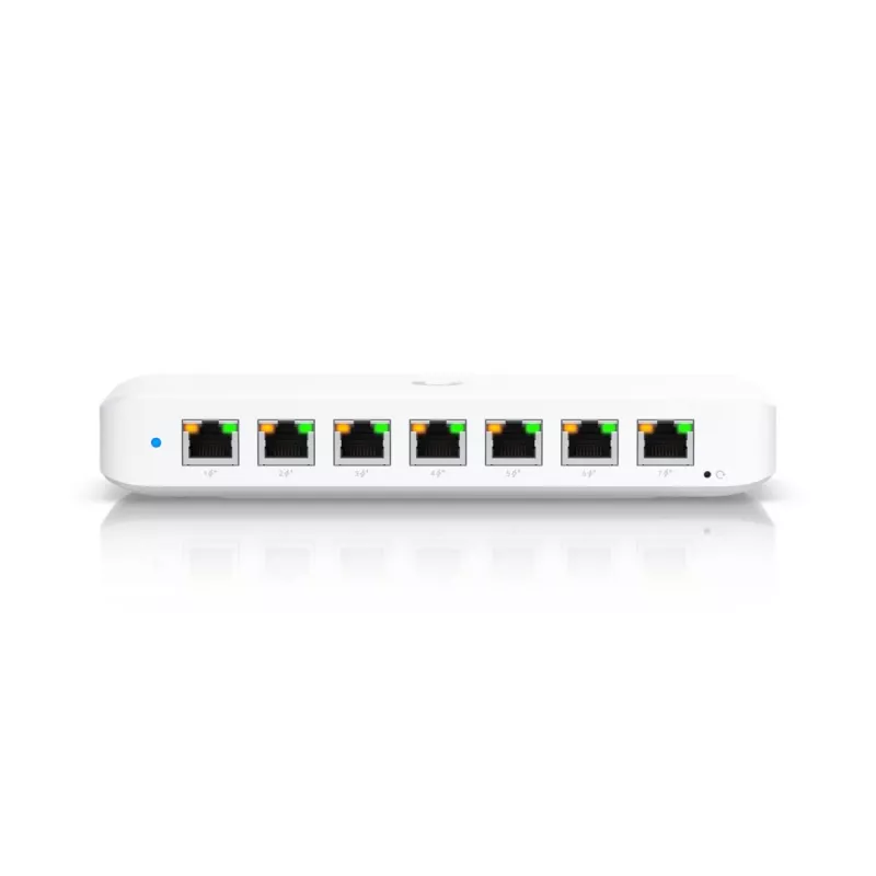 Managed switch UBIQUITI USW-Ultra L2, 8x Gigabit PoE ports, 7 PoE, 42W budget, DC/PoE, 16 Gbit/s switching