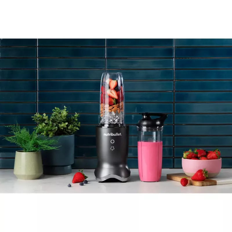 NutriBullet NB1206DGCC 0.9 L Tabletop blender 1200 W Black, Transparent