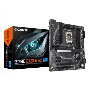 Motherboard GIGABYTE Z790 EAGLE AX — Intel LGA1700 ATX, Z790, DDR5, 4x DIMM, Wi‑Fi 6E, 2.5Gb LAN