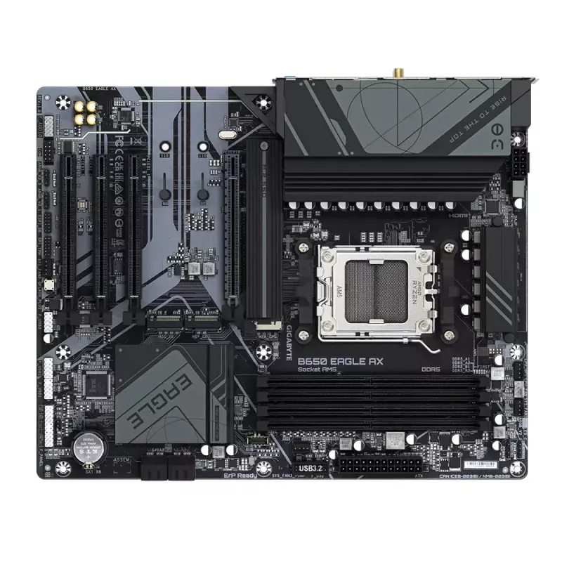 Motherboard GIGABYTE B650 EAGLE AX ATX, AMD B650 chipset, Socket AM5, DDR5, 4x DIMM, 256GB, Wi‑Fi 6E, Bluetooth 5.3