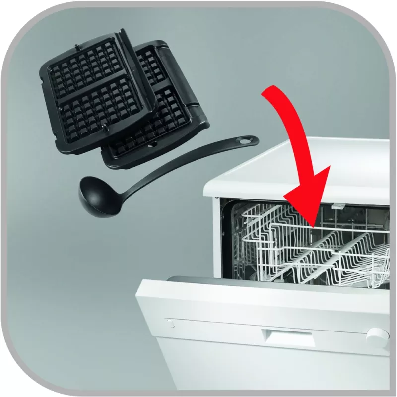 Waffle plate Tefal XA7248 aluminium for OptiGrill Elite GC7508 compatible accessory