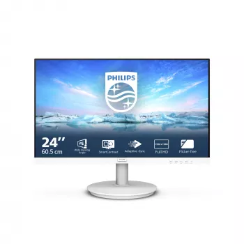 Philips V Line 241V8AW/00 computer monitor 60.5 cm (23.8 inch) 1920 x 1080 pixels Full HD LCD White