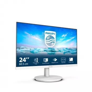 Philips V Line 241V8AW/00 computer monitor 60.5 cm (23.8 inch) 1920 x 1080 pixels Full HD LCD White