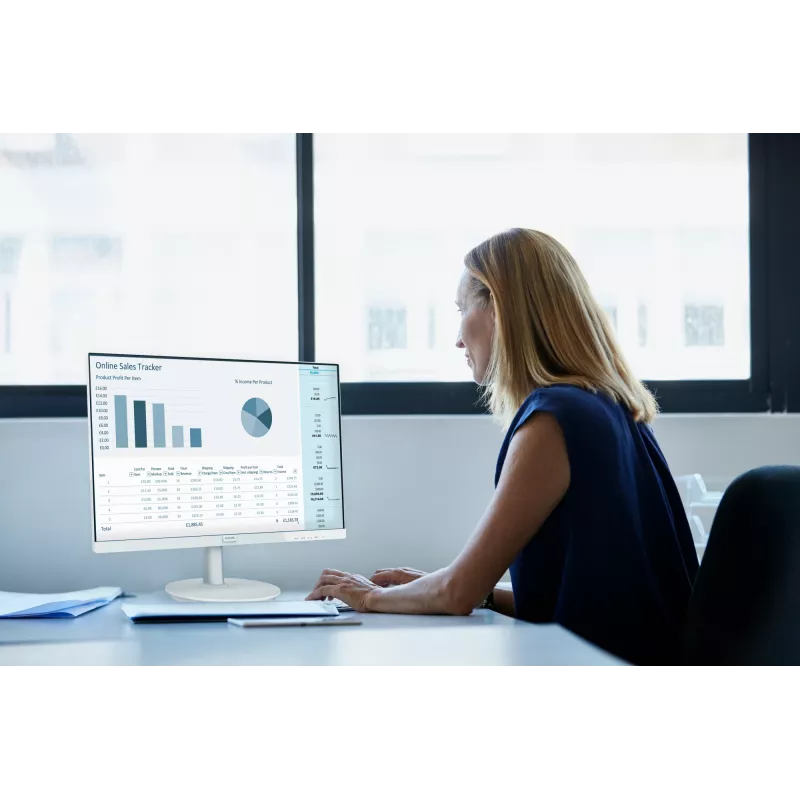 Philips V Line 241V8AW/00 computer monitor 60.5 cm (23.8 inch) 1920 x 1080 pixels Full HD LCD White