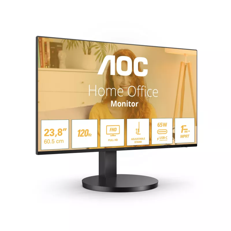 AOC B3 24B3CF2 computer monitor 60.5 cm (23.8 inch) 1920 x 1080 pixels Full HD LED Black