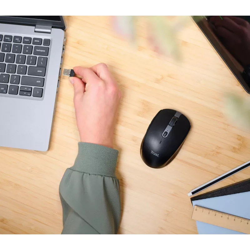 Trust Ozaa mouse Office Right-hand RF Wireless + Bluetooth Optical 3200 DPI