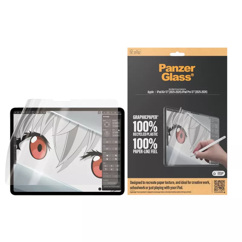 PanzerGlass ® GraphicPaper® Screen Protector iPad Air 13'' (2024-2026) | iPad Pro 13'' (2024-2025) | Ultra-Wide Fit
