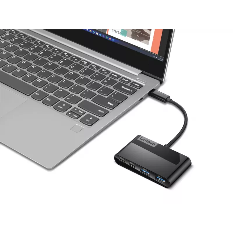 Lenovo GX91L84354 interface hub USB 3.2 Gen 1 (3.1 Gen 1) Type-C 625 Mbit/s Black