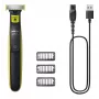 Foil shaver Philips Norelco OneBlade QP2724/10 — foil shaver, 1 blade, USB rechargeable, wet & dry, washable, 45 min runtime, grey/lime