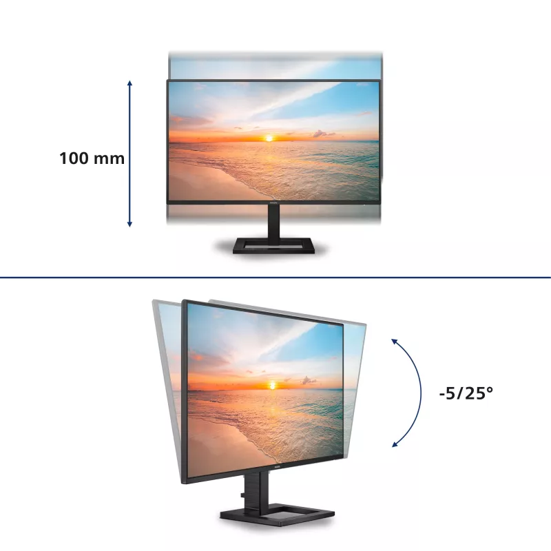 Philips 1000 series 27E1N1600AE/00 computer monitor 68.6 cm (27 inch) 2560 x 1440 pixels Quad HD LCD Black