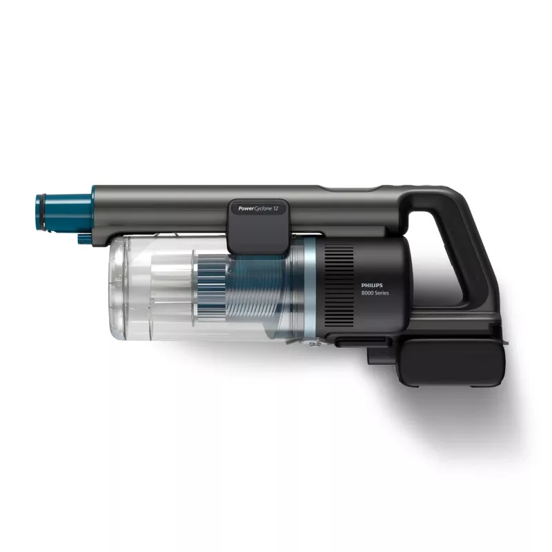 Philips 8000 series XC8057/01 cordless stick vacuum, dry & wet, cyclonic, bagless, 0.6 L, Aqua Blue/Black