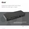 CLUB3D DisplayPort/HDMI KVM Switch/Dock 4K60Hz For USB Type-C inputs