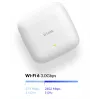 D-Link AX3000 Wi-Fi 6 Dual-Band PoE Access Point, 2.4 GHz, 5 GHz, 3000 Mbit/s, SNMP, SNMPv2, SNMPv3, WEP, WPA, WPA2, WPA3, 10,100,1000,2500 Mbit/s