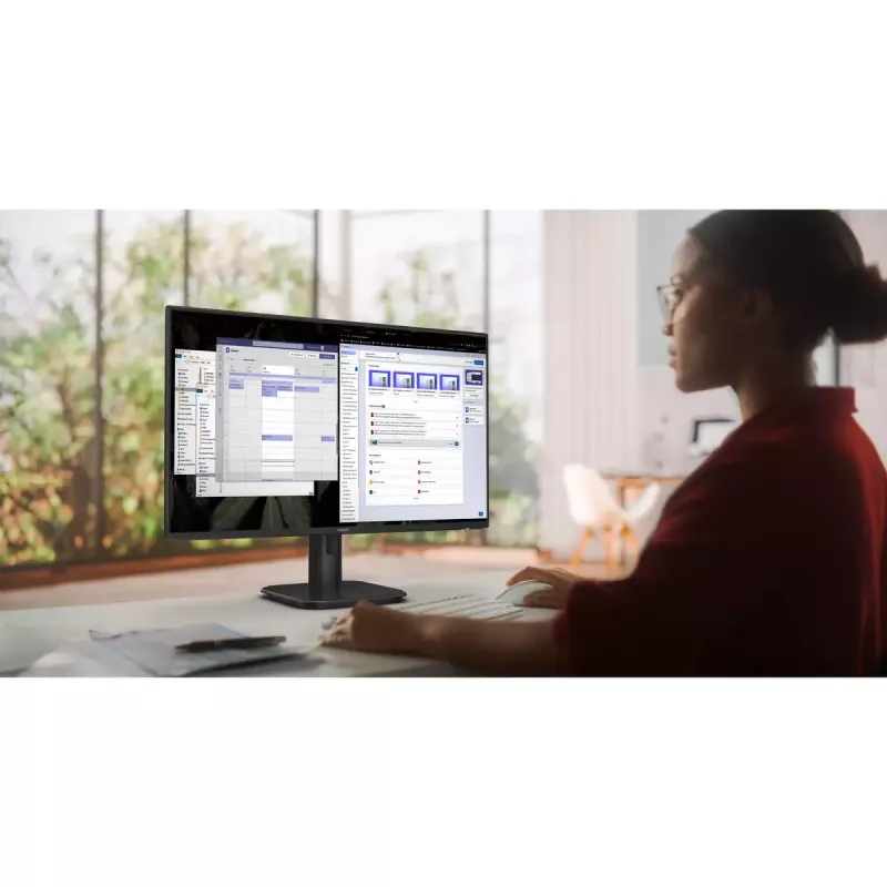 Monitor Philips 1000 series 24E1N1100A/00 23.8 inch LCD Full HD IPS, 1920×1080, 100 Hz, 4 ms, sRGB, HDMI, VGA, speakers