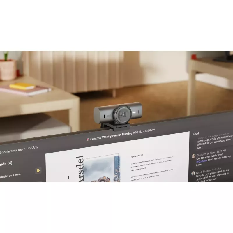 Webcam Logitech MX Brio 705 8.5 MP 4K Ultra HD USB 3.2