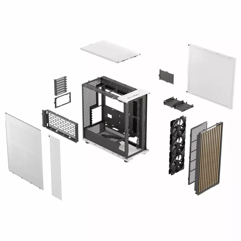 PC case Fractal Design FD-C-NOR1X-03 Midi Tower White