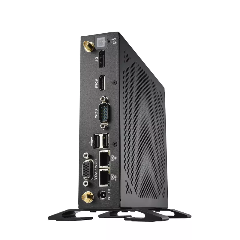 Shuttle XPC slim Barebone DS50U, Intel Celeron 7305, 2x LAN (1x 2.5Gbit ,1x 1Gbit), 1xCOM,1xHDMI,1xDP, 1x VGA, fanless, 24/7 permanent operation