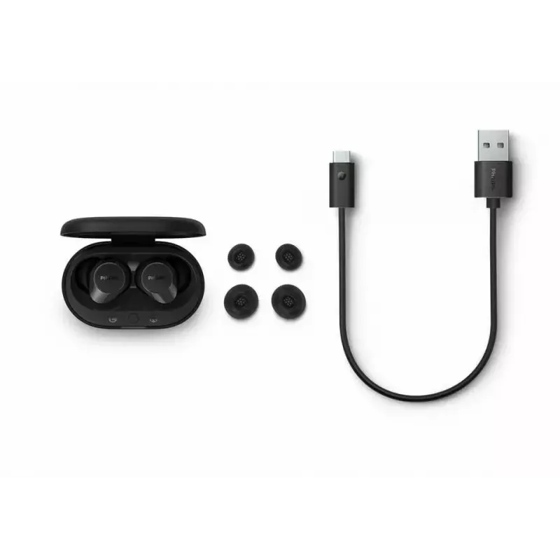 Philips TAT1209BK/00 headphones/headset True Wireless Stereo (TWS) In-ear Calls/Music Bluetooth Black