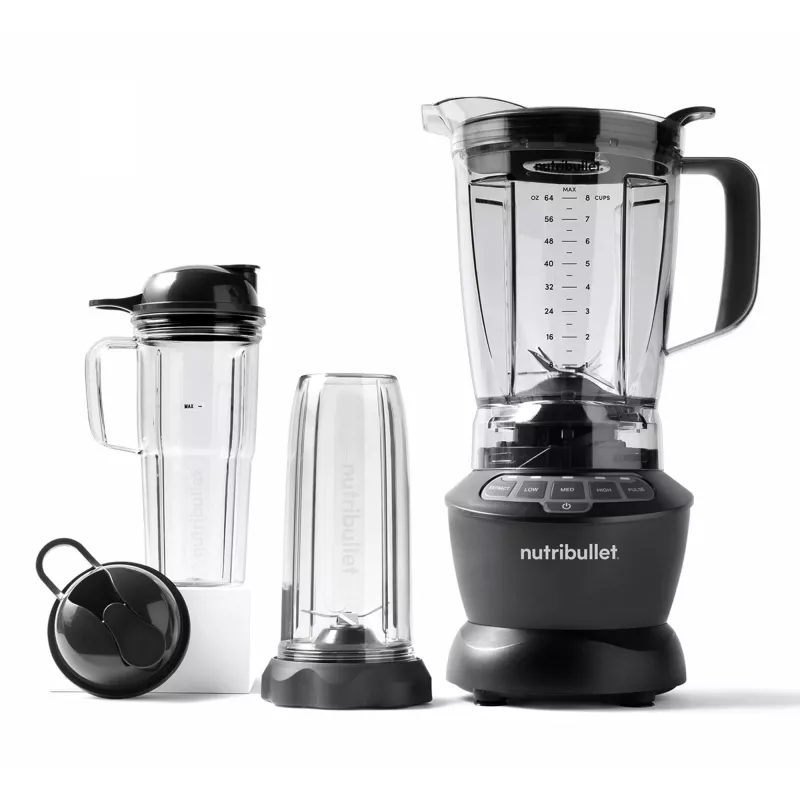 Tabletop blender NUTRIBULLET NBF500DG — 1.9 L bowl, 1200 W, ice-crush, silver