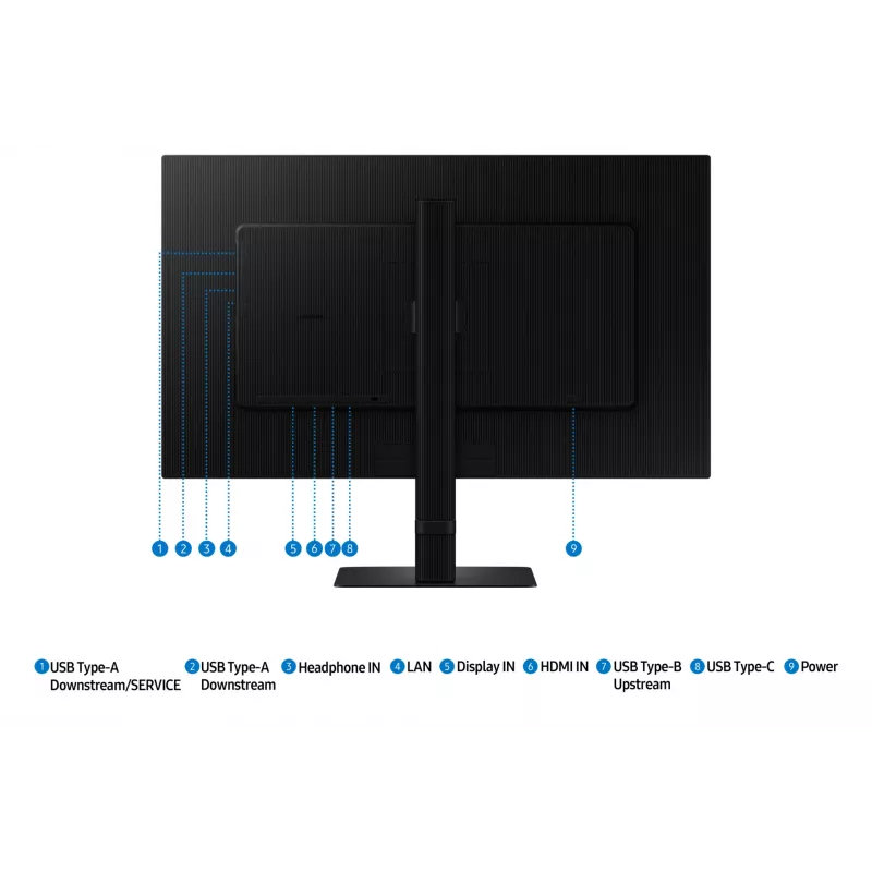 Samsung S80UD computer monitor 68.6 cm (27 inch) 3840 x 2160 pixels 4K Ultra HD LCD Black