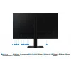 Monitor Samsung S60UD 27 inch Quad HD IPS LCD 2560×1440, 5 ms, USB 3.2 hub, VESA, height adjustable, black