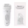Epilator Braun Silk-épil 5 5-011 — battery, MicroGrip tweezers, Wet & Dry, massage, white