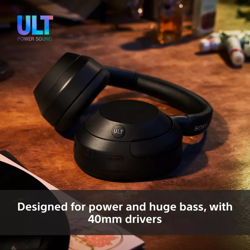 Headset Sony ULT WEAR monaural USB/Bluetooth 5.2, ANC, 30–50 h battery, 3.5 mm, USB‑C charging, 255 g