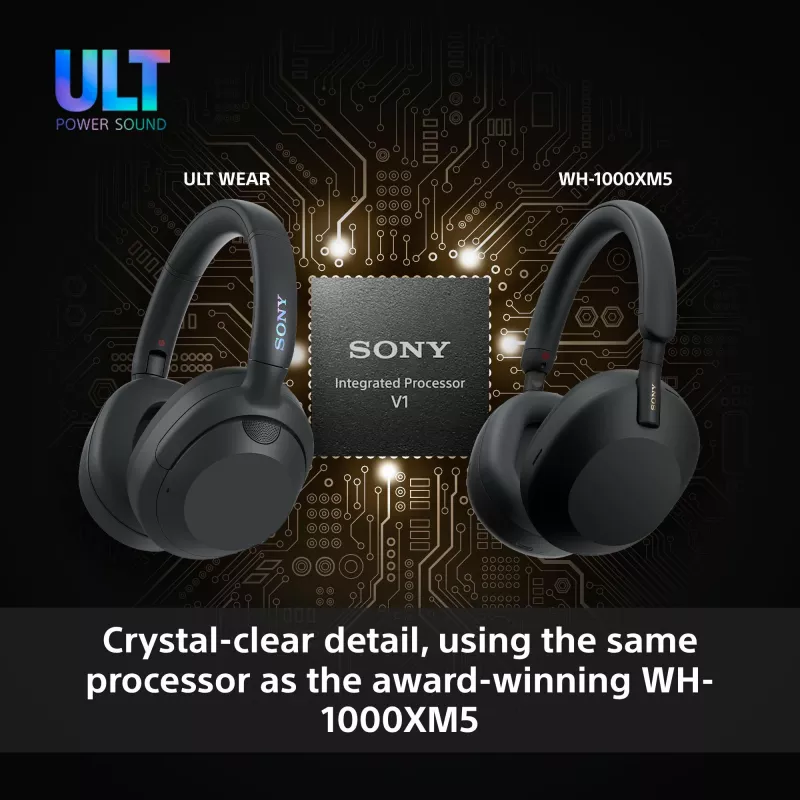 Headset Sony ULT WEAR monaural USB/Bluetooth 5.2, ANC, 30–50 h battery, 3.5 mm, USB‑C charging, 255 g