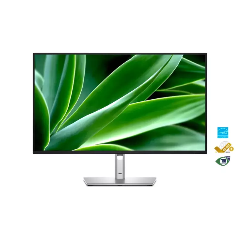 27 inch Dell P2725H IPS LCD monitor — Full HD 1920x1080, 100 Hz, 8 ms, 300 cd/m², USB 3.2 hub, HDMI, VESA, height-adjustable, black