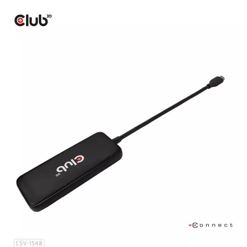 CLUB3D USB Type-C 4-port 10G Data hub with PD3.0 Charging, Wired, USB 3.2 Gen 1 (3.1 Gen 1) Type-C, 100 W, Black, 10 Gbit/s, USB