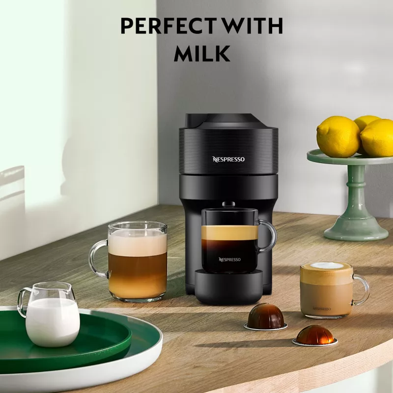 De'Longhi Nespresso Vertuo Pop ENV90.B coffee machine, Liquorice Black