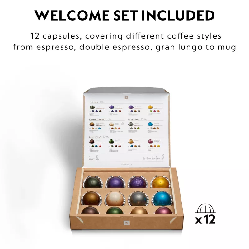 De'Longhi Nespresso Vertuo Pop ENV90.B coffee machine, Liquorice Black