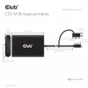 Video splitter Club 3D CSV-1478 USB Type-C (with USB-A adapter) to dual DisplayPort 4K60Hz, Black
