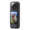 Action camera Insta360 X4 — 72 MP, 8K (7680×3840) CMOS, 1/2 inch sensor, built-in display, Wi‑Fi, 120 fps, MicroSD, 602 g, black