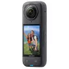 Action camera Insta360 X4 — 72 MP, 8K (7680×3840) CMOS, 1/2 inch sensor, built-in display, Wi‑Fi, 120 fps, MicroSD, 602 g, black